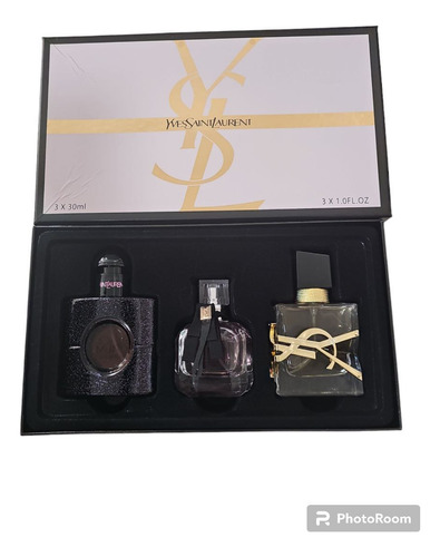 Kit Yves Saint Laurent 3x30ml Mon Paris Black Opium Libre  