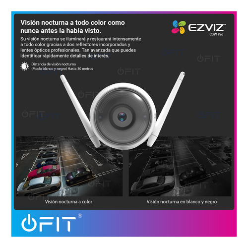 Imagen 3 de 9 de Camara Ip Wifi Ezviz Ezguard Plus 1080p 2mp Hd 2,8mm Slot Sd