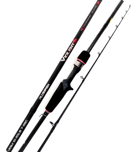 Vara Plusfish Violent Inteiriça Carretilha 1,83m 10-20lb