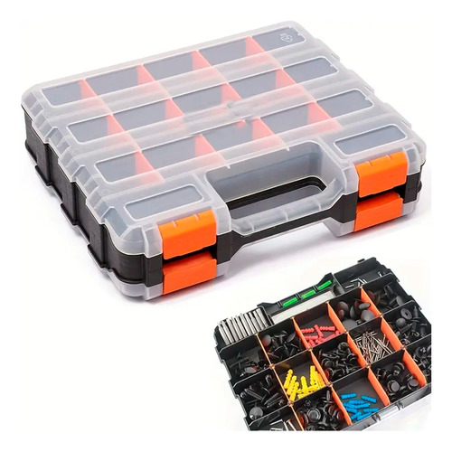 Caja Organizadora De Herramientas Doble 32cmx27cmx8cm