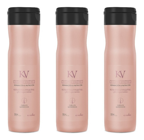Shampoo Keratina Ossono 250ml X 3 Unidades