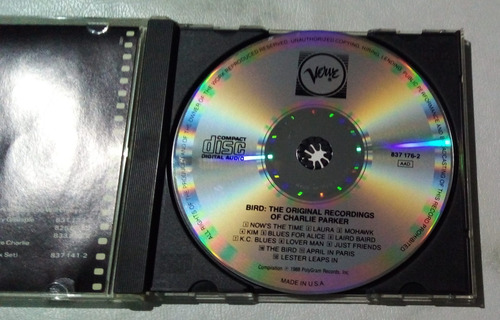 Charlie Parker Bird Original Recordings 1988 Usa (Usado)