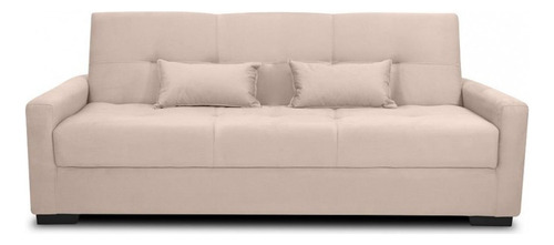 Sofá Cama 3 Lugares 209cm Lavinia Matrix Cor Suede Bege