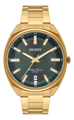 Relógio Orient Analógico Dourado Masculino Mgss1213 E1kx