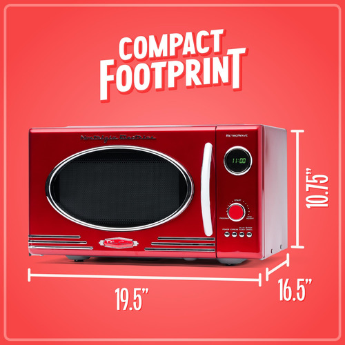Forno De Microondas Nostalgia Retro 800w 0,9l Com 12 Conjunt