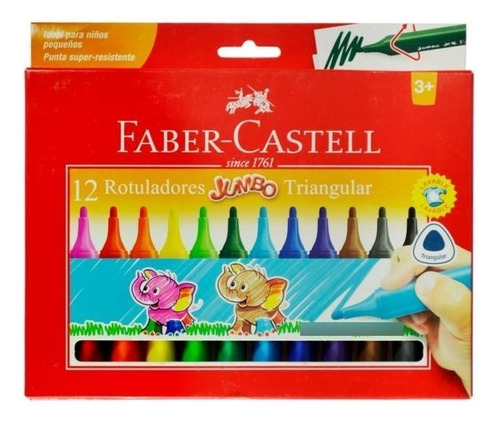 Marcador Escolar Faber-castell Jumbo De Punta  X Unidad