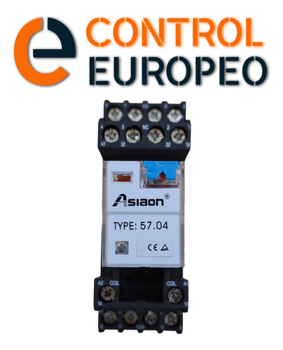 Relevador 24v Dc 5a, 14 Pines Asiaon Con Base