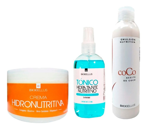 Kit Hidronutritivo: Crema + Tonico + Emulsion Nutritiva