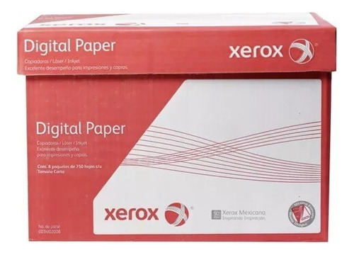 Caja De Papel Cortado Bond Xerox 3m02000 Carta 5,000 Hojas