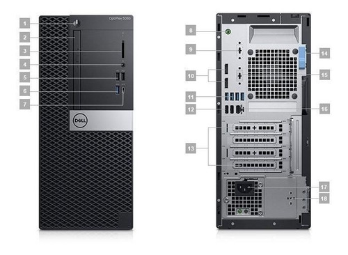Micro Dell Optiplex 5060 I3-8100/4gb/hd 1tb/w10pro/mon 19
