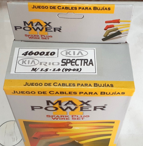 Cables Bujías Kia Rio Spectra 1.5-1.6 (99-02) Max Power Imp