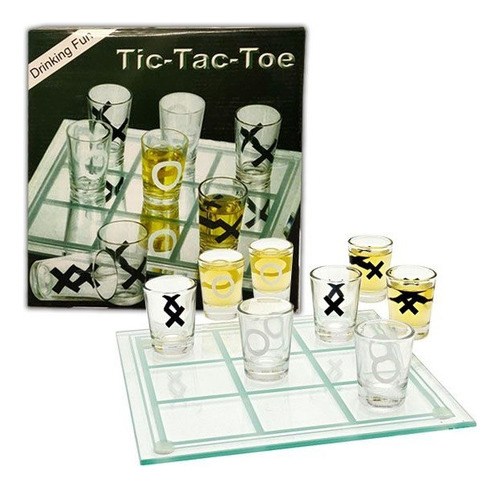 Tic Tac Toe Tres En Raya Shots Drinking Game Todo De Vidrio