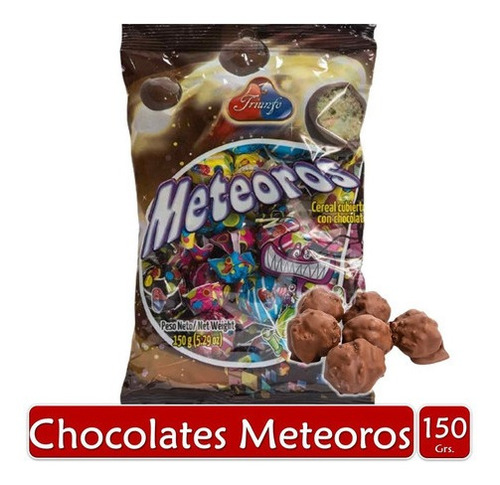 Chocolates Rellenos Con Cereal Meteoros Bolsa X150grs
