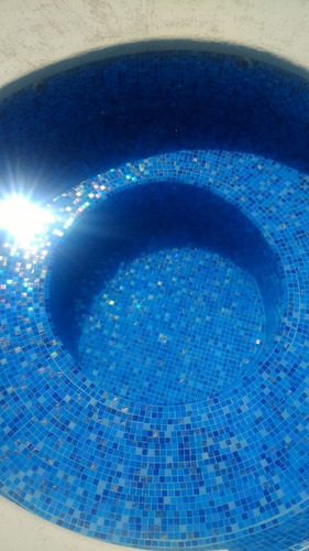 Imagen 3 de 8 de Venecita Mix Tornasol Azules Calidad Premium 2,5x2,5 Por M2