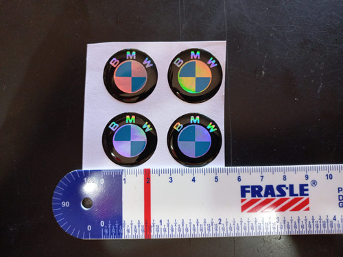 Calco Logo Bmw Resina X4 Unidades De 25mm