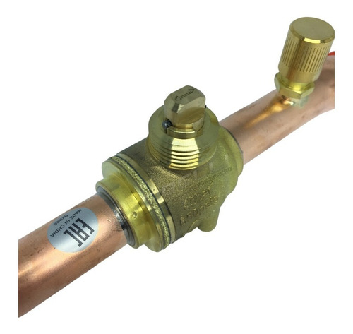 Imagem 3 de 8 de Válvula Esfera 5/8 Solda Gbc Danfoss Com Schraider 009l7053