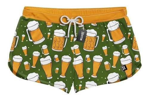 Short Praia Feminino Caneca Chopp Tulipa Bermuda Ref0197