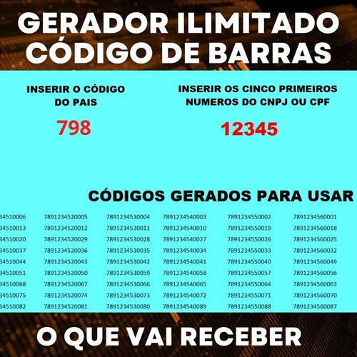 10k Códigos Unv13 798 Cod.universal Para Marketplaces Oferta