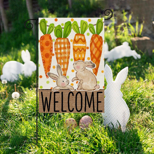Bandera De Jardín De De Pascua, Decoración Del Hogar,