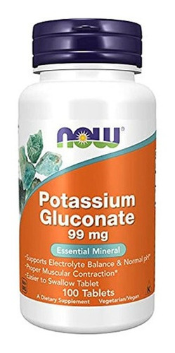 Now Supplements, 99 Mg De Gluconato De Potasio, Mas Facil 