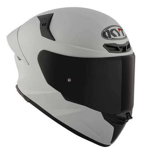 Capacete Kyt Tt Revo Fecho Duplo D Plain Asp Grey Off White