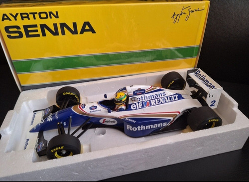 F1 Mclaren Mp4/5b, Lotus 97t Mônaco Ayrton Senna 1/18 Amarelo