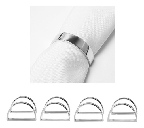 Anillos Para Servilletas De Mesa, 8 Unidades, Semicírculos P