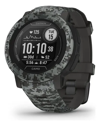 GARMIN INSTINCT 2【Camo Edition】 Relógio Smartwatch Garmin Instinct 2 Camo Gps 4.5 Cm Grafite