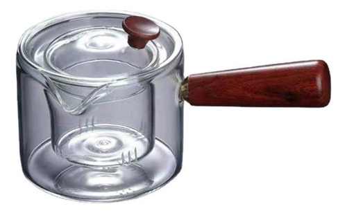 Qk Bule Vidro Borosilicato Chaleira 500ml Com Cabo