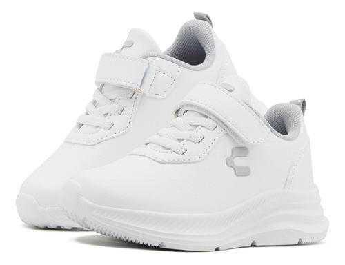 Tenis Escolar Infantil Blanco Charly Sport Running 15-21.5