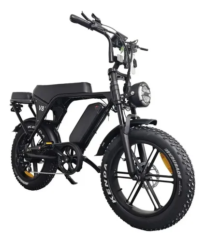 Bicicleta Elétrica Starmega V8 750W Preto 32km/h Bateria 48V 50km...