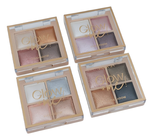 Paleta De Sombra Glow Me 4 Colores Pink 21 02