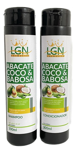Shampoo Condicionador Profissional 3 Em 1 Abacate 300ml Lgn