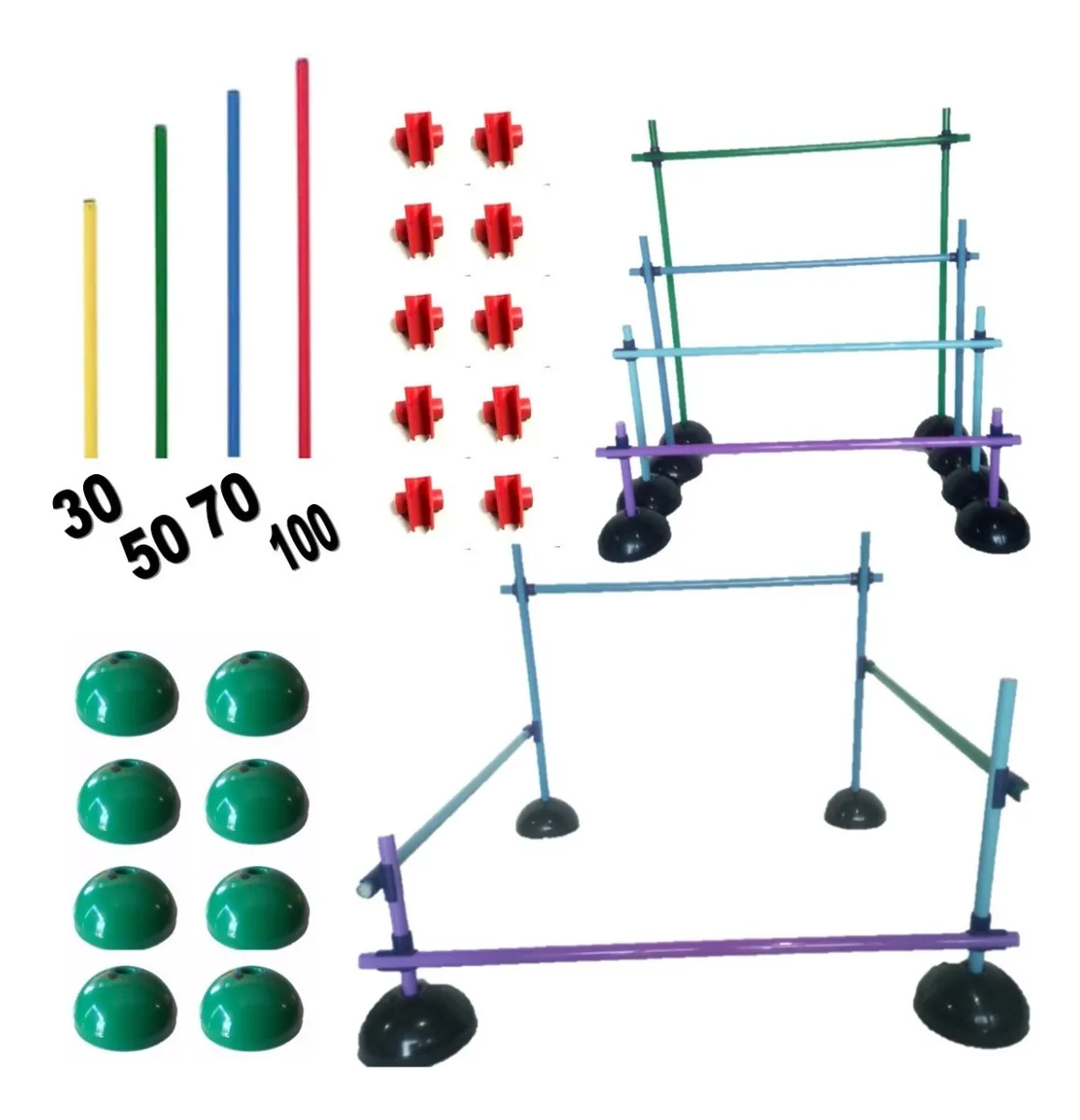 Set De Vallas 4 Alturas Combinables Kit Funcional Fitness