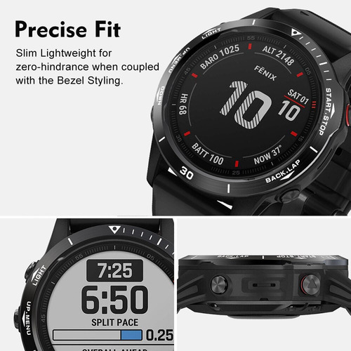 C Anillo De Acero Inoxidable Para Garmin Fenix 6x/6x