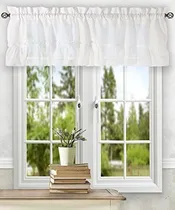 Comprar Cortina Ellis Stacey Volantes Llenador Blanco 54 X 13
