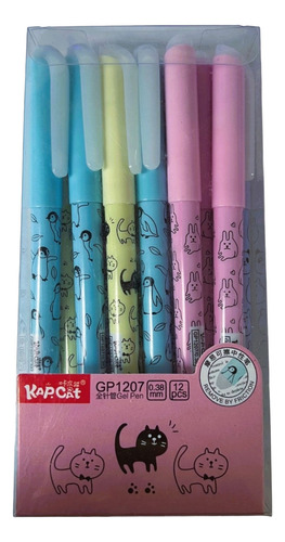Conjunto de 12 lápis de pinguim Kawaii Penguin