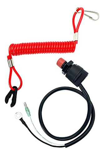 Boat Engine Emergency Stop Switch Safety Tether Lanyard...