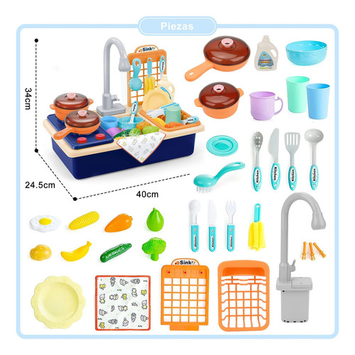 ! Cocina De Juguete For Niños, Set De Cocina Infantil,