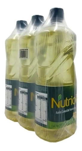 Aceite Puro De Soya Nutrioli 3 Botellas De 946 Ml C/u