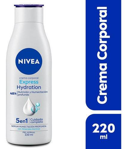 Crema Corporal Nivea Express Hydration Piel Normal 220ml