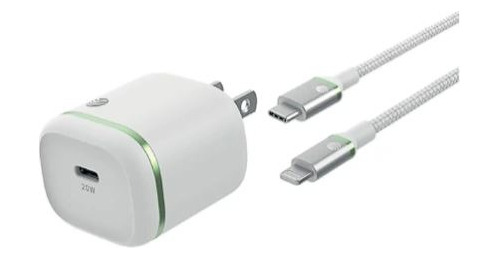 Cargador Rapido At&t  Certificado 20w Cable Lighting Apple