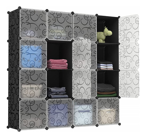 Bastuo Cube Storage Organizer, 16 Diy Plastic Closet Organiz