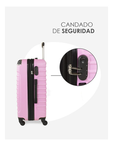 Maleta De Viaje Básica Expandible 24pul Llantas Desmontables