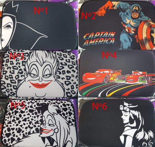 Fundas Netbook Disney 10 Pulgadas Neoprene Set X10u