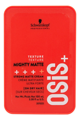 Schwarzkopf Osis+ Mighty Matte Crema Fijación Fuerte Pelo 6c