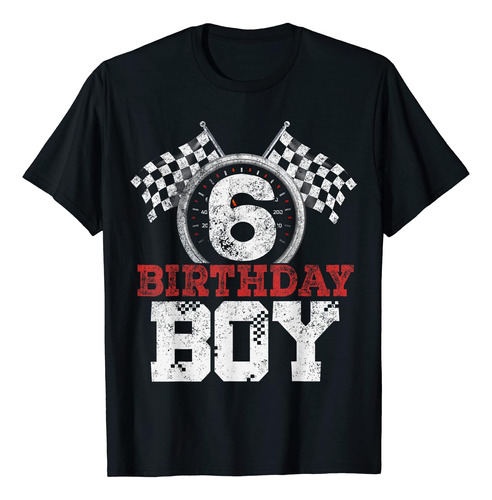 Birthday Boy 6 Six Race Car 6º Cumpleaños Piloto De Carreras