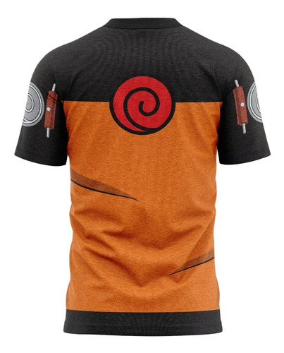 Camiseta Infantil - Traje Naruto - Tecido Dryfit