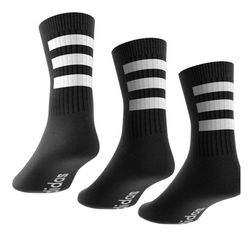 Imagen 7 de 8 de Calcetines adidas Clásicos Semiacolchados 3 Pares Negro