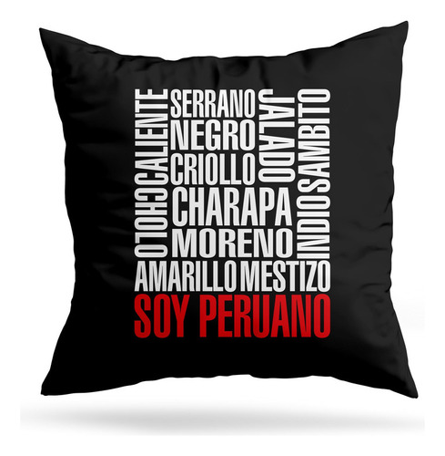 Cojin Deco Soy Peruano (d0720 Boleto.store)